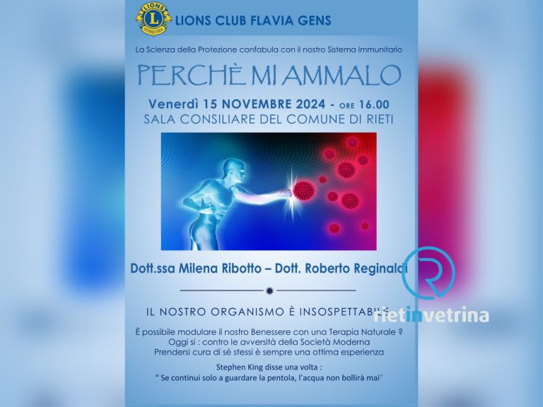 A Rieti il convegno “Perché mi ammalo” sulle influenze stagionali