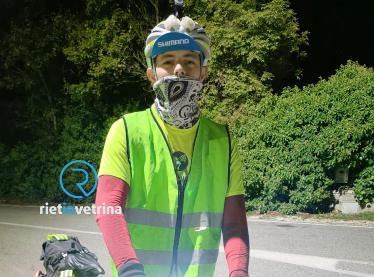 Prosegue l’avventura in bici del reatino Enrico Spallazzi: 120 km al giorno da Torricella in Sabina a Leuca (Lecce)