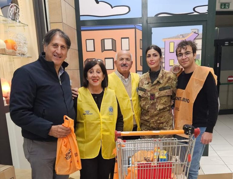 Colletta Alimentare, Lions Club Rieti Varrone e Leo Club raccolgono 8 quintali di generi alimentari