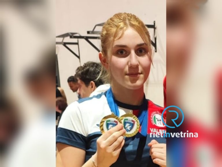 Kickboxing, la reatina Valeria D’Angeli vince il doppio oro specialità Kick Light categoria J – 70 kg