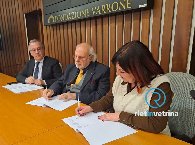 Firmato il Protocollo d’Intesa tra Fondazione Varrone e Forum Terzo Settore – LE FOTO