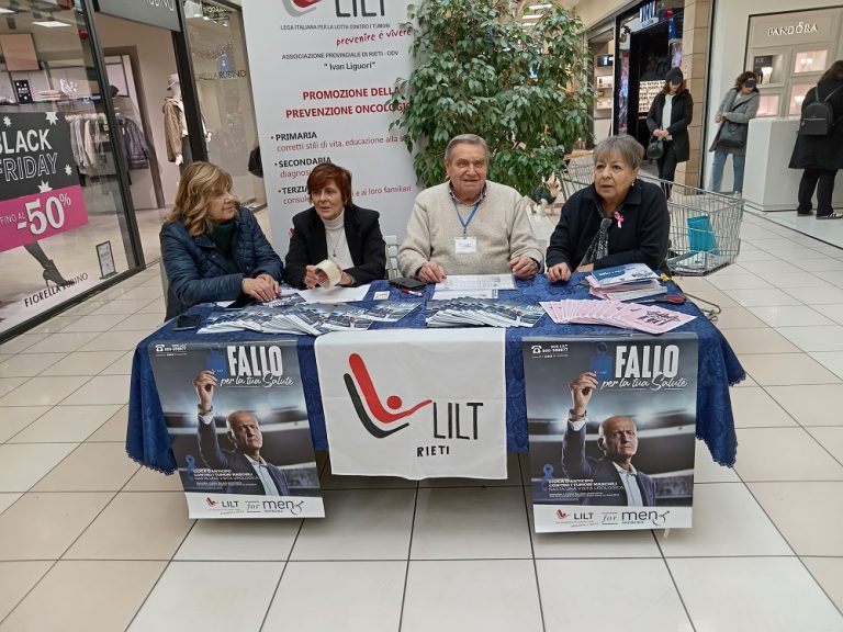 Buon risultato per il desk per l’esame PSA promosso dalla LILT Rieti