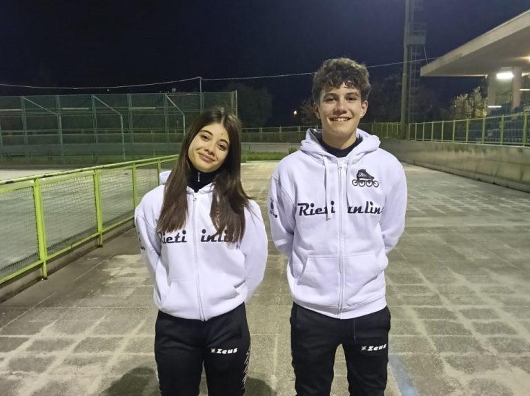 I reatini Leonardo Laureti e Mariagrazia Ascani convocati in Nazionale di pattinaggio agli allenamenti collegiali Allievi