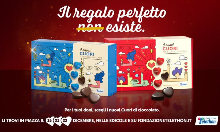 Il 15 – 22 – 23 dicembre tornano i “Cuori di Cioccolata” Telethon