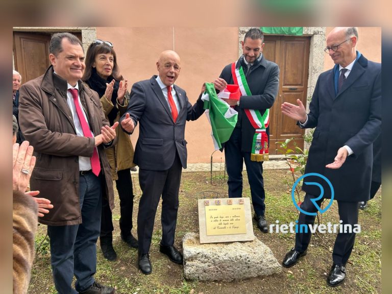 L’Ambasciatore del Belgio a Cantalice per il decennale dalla fondazione del Museo “Saletta dei Ricordi”