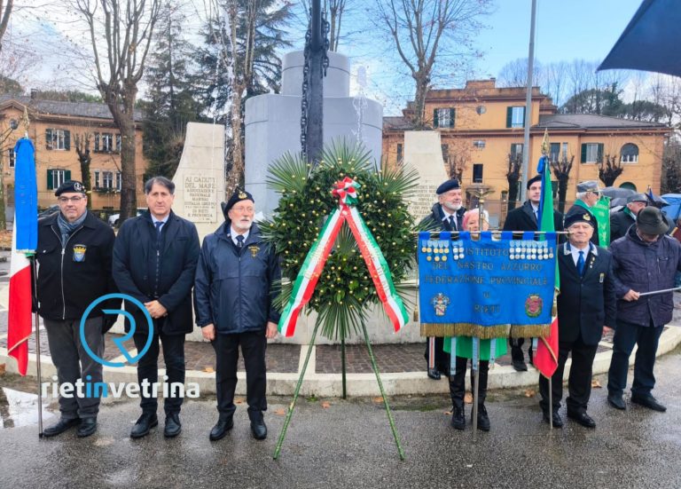 Rieti, commemorati i Caduti del Mare. Deposta corona di alloro