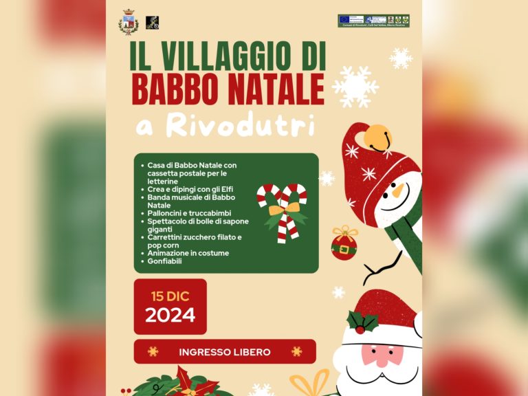 Grande attesa per il Villaggio di Babbo Natale a Rivodutri