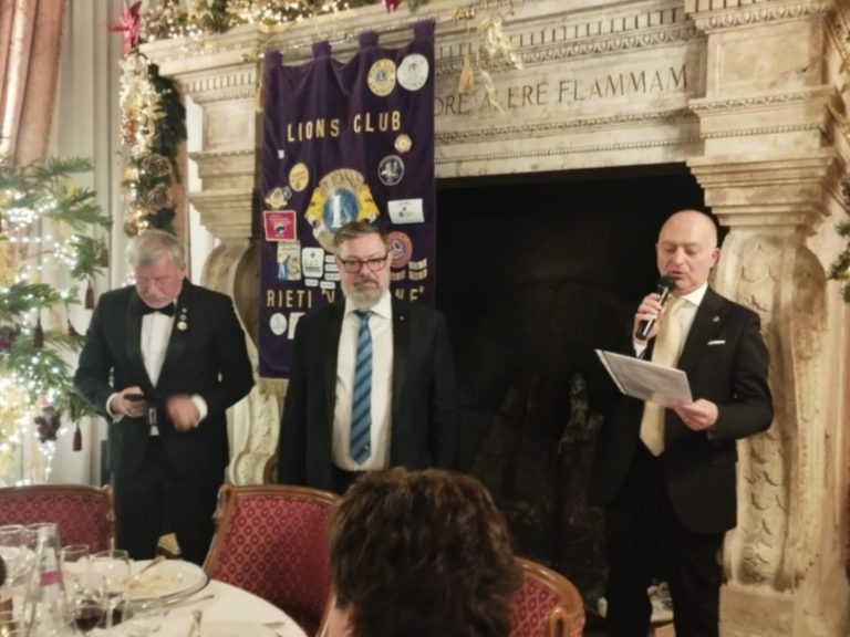 Conviviale natalizio del Lions Club Rieti-Varrone