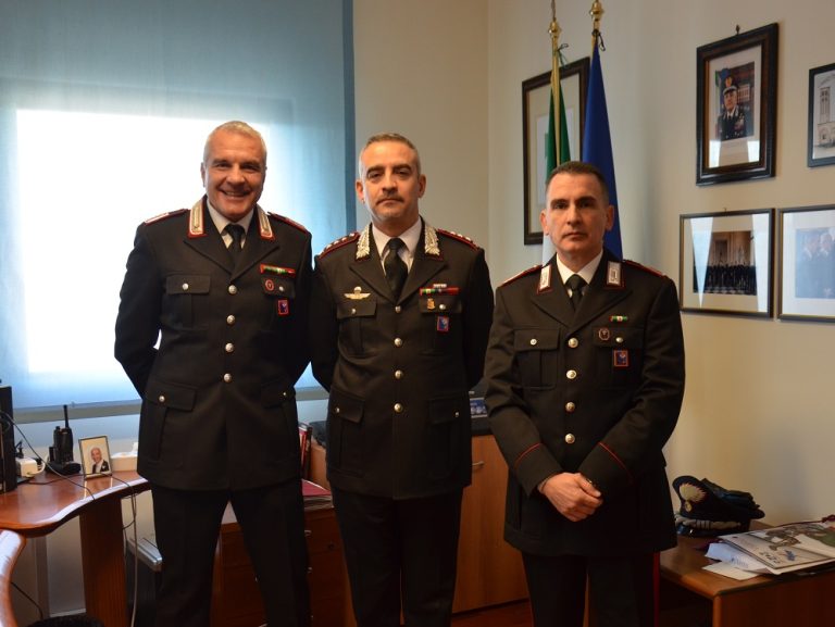 Il luogotenente Gennaro Piscopo e l’appuntato scelto Gino Nocelli lasciano per pensionamento l’Arma Carabinieri