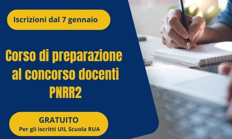 Corso di preparazione UIL Scuola – Irase al Concorso Docenti PNRR2