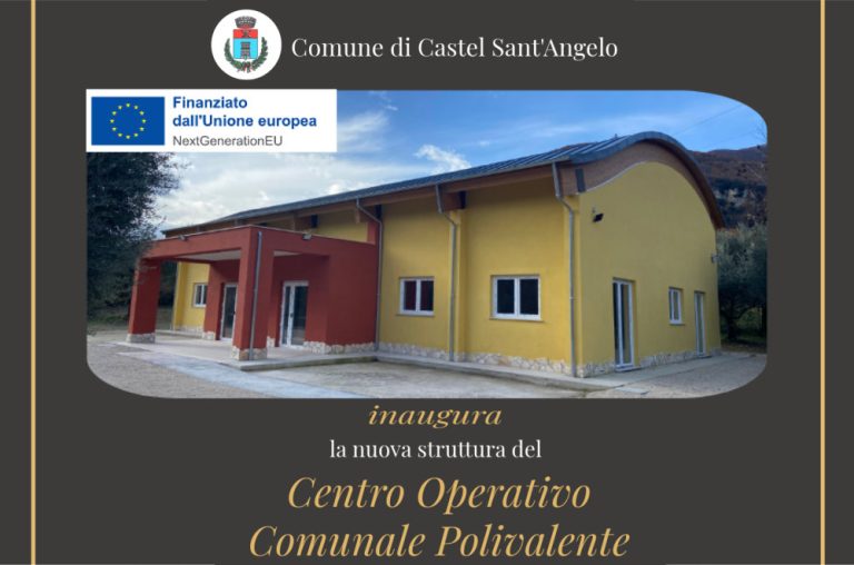 A Castel Sant’Angelo inaugurazione del Centro Operativo Comunale Polivalente