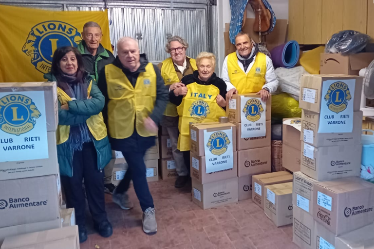 Il Lions Club RietiVarrone vicino ai meno fortunati in questo Natale 2024