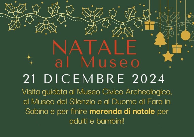 Aspettando il Natale una notte al Museo della Sabina Tiberina