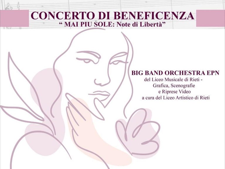 Provincia e Big Band Orchestra EPN Rieti organizzano concerto di beneficenza contro la violenza sulle donne