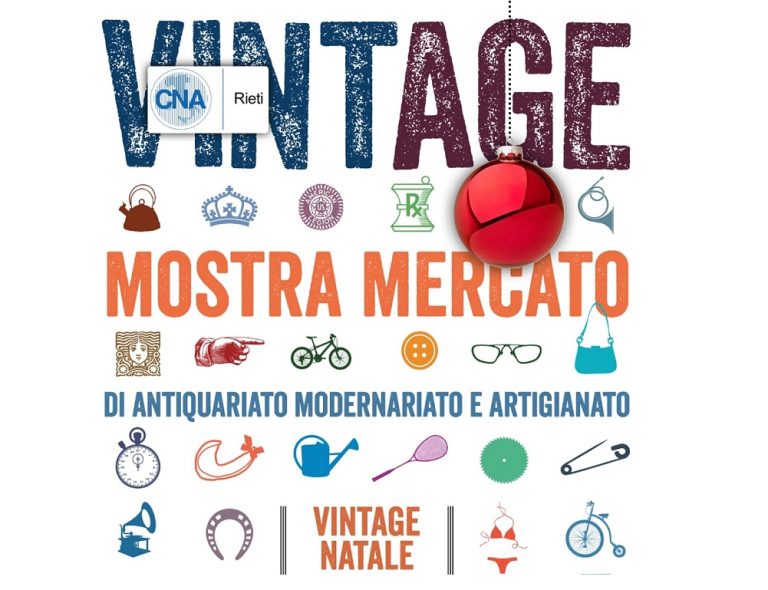 Vintage natalizio in piazza del Comune a Rieti: una edizione speciale nella terza domenica del mese