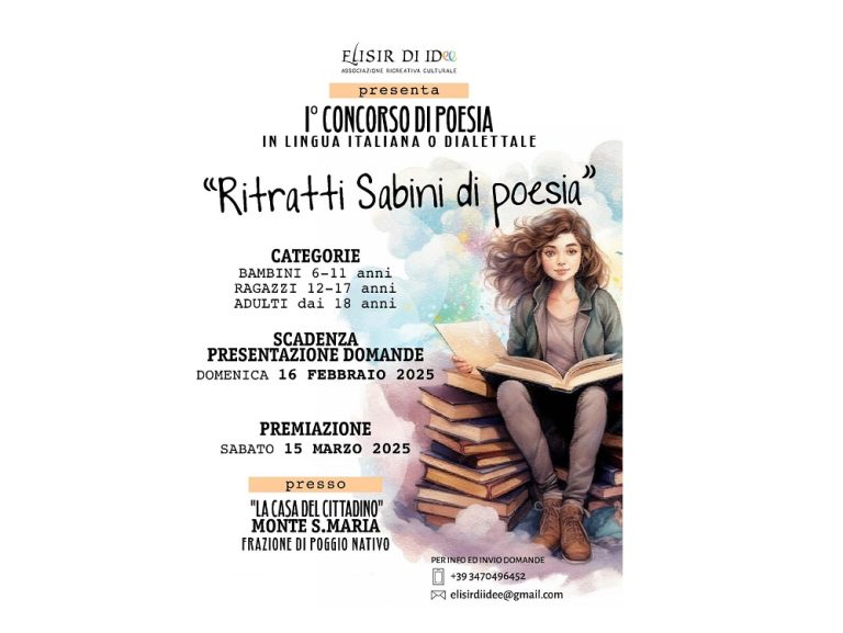 1° Concorso “Ritratti Sabini di Poesia”