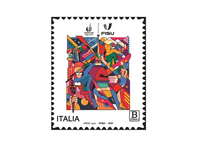 Francobollo “I valori sociali” dedicato alle Universiadi di Torino 2025