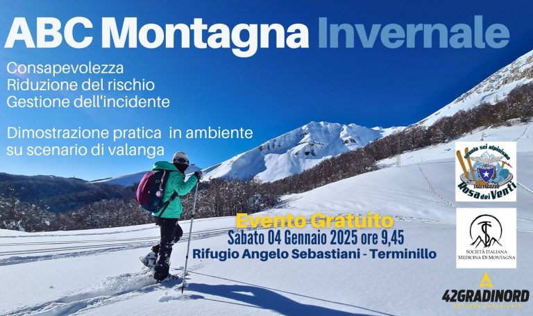 Sabato 4 gennaio c’è l’evento gratuito “ABC Montagna Invernale”
