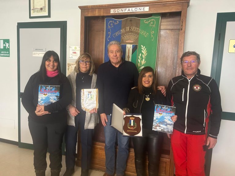 Delegazione di Rieti in visita al Sestriere per il consolidamento del gemellaggio 