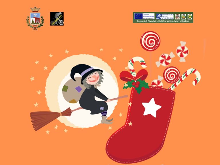 La Befana a Rivodutri : arriva dal cielo e incontra la regina della Sorgente