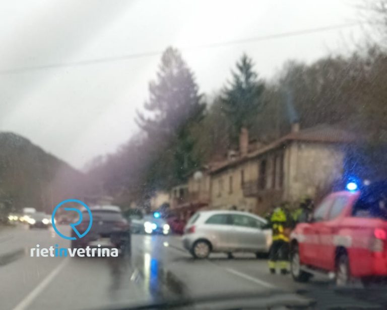 Incidente sulla Salaria per Roma dopo San Giovanni Reatino: 118 sul posto
