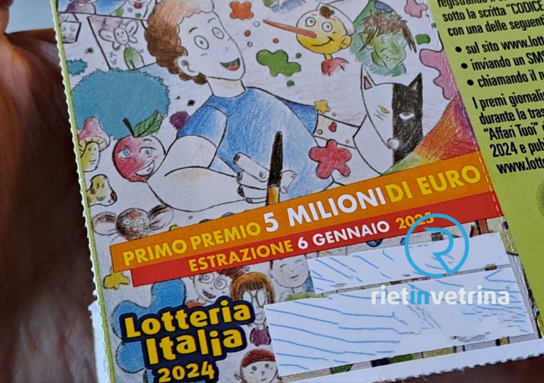 Lotteria Italia 2024, il Lazio è ancora il “grande deluso”: nessun primo premio, si consola con tre vincite di seconda categoria