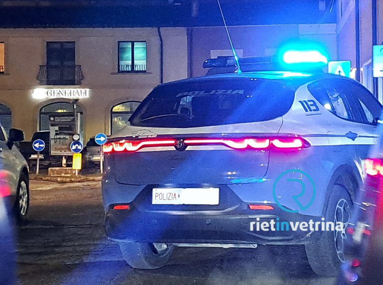 Pregiudicato reatino minaccia poliziotti