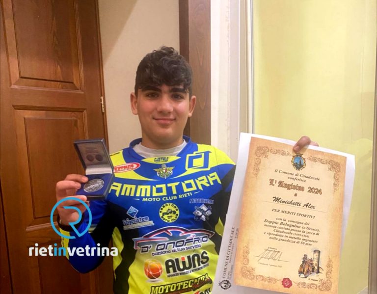 Ad Alex Minichetti l’Angioino d’Oro per meriti sportivi
