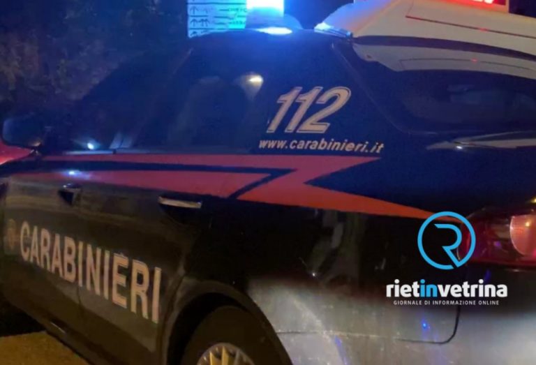 Incidente stradale sulla Rieti – Terni. Coinvolta anche un’auto dei Carabinieri
