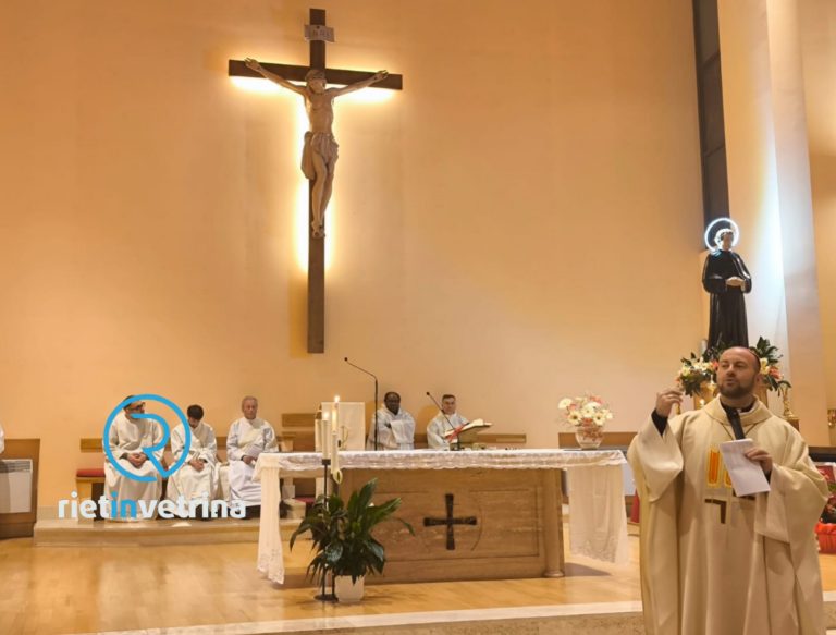 Il vescovo Piccinonna a Villa Reatina per celebrare san Giovanni Bosco