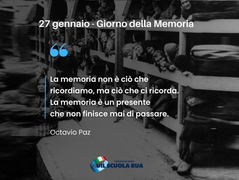 La UIL Scuola RUA celebra la “Giornata della Memoria”