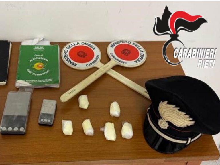 Arrestato dai Carabinieri uno spacciatore a Pescorocchiano