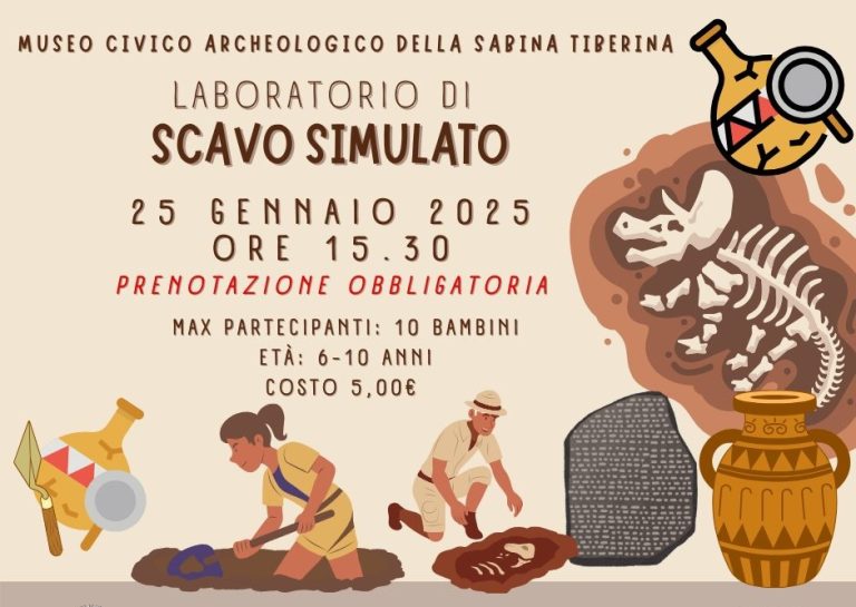 Laboratorio di scavo simulato al Museo Civico Archeologico di Fara in Sabina