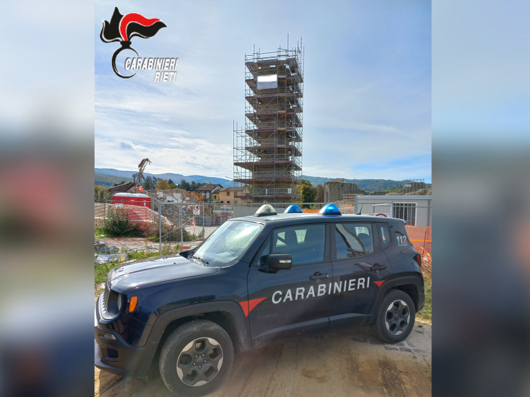 Controlli nei cantieri edili di Amatrice. Denunciato 48enne