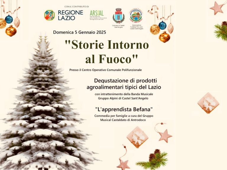 “Storie intorno al fuoco”, il 5 gennaio a Castel Sant’Angelo