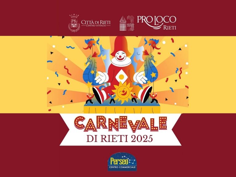 Il 20 febbraio presentazione del Carnevale di Rieti 2025