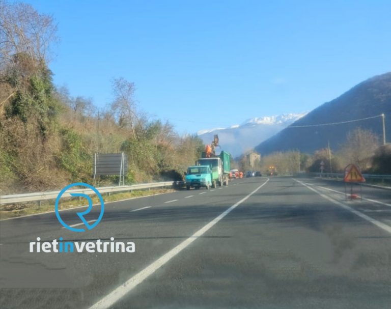 Restringimento di carreggiata sulla bretella Villa Reatina – Rieti