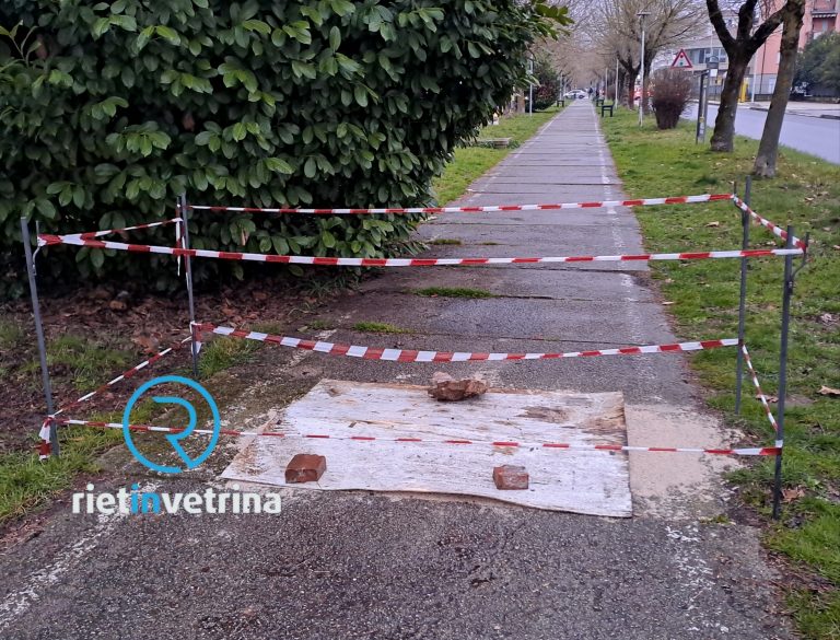 Dopo la pubblicazione su Rietinvetrina sanato il buco nella passeggiata di viale de Juliis