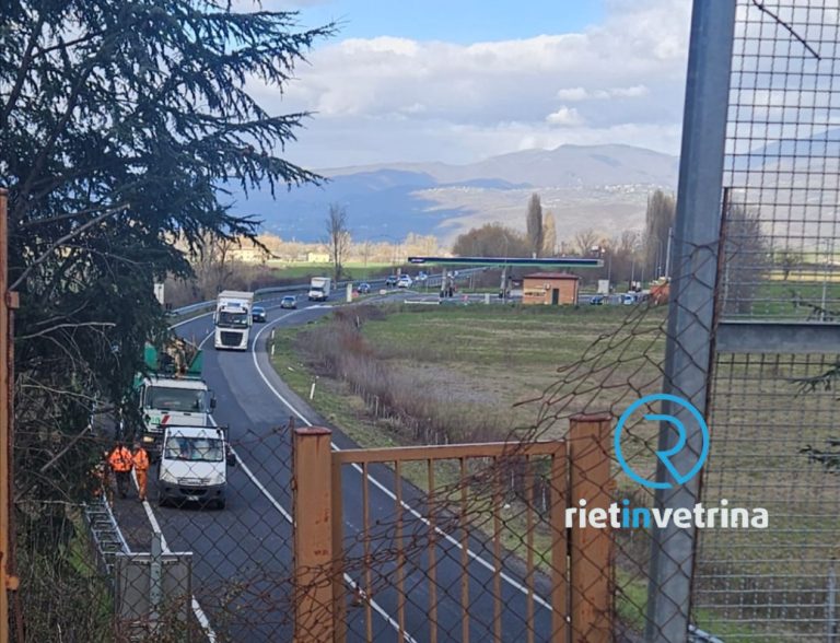 Attivo momentaneo senso unico alternato sulla Rieti – Terni