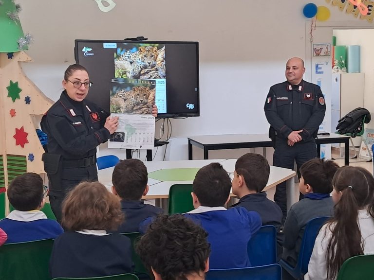 I Carabinieri Forestale nelle scuole con il Calendario CITES 2025 dedicato alla flora e fauna del Sud America