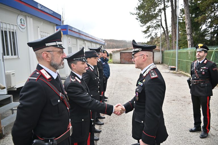 Il Generale di Divisione, Ugo Cantoni, in visita al Comando Carabinieri di Rieti – LE FOTO