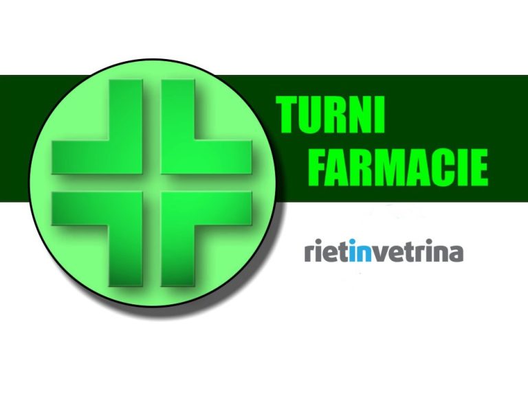 TURNI FARMACIE – AGOSTO 2025