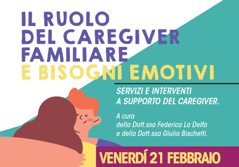 Progetto Regionale “Voucher Caregiver”, il 21 febbraio incontro di formazione
