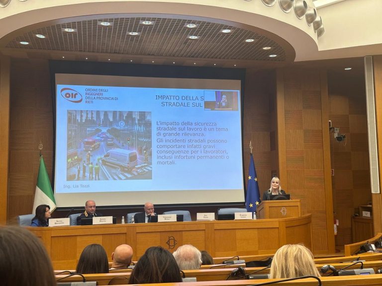 Convegno sulla sicurezza stradale alla Camera dei Deputati, l’Ordine degli Ingegneri di Rieti porta il Proprio Contributo