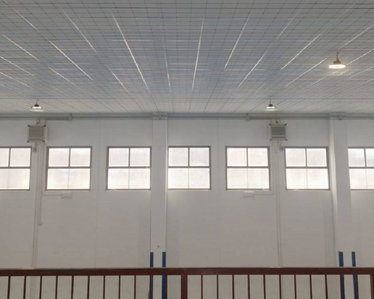 Conclusi i lavori nella palestra della scuola secondaria di primo grado di Passo Corese