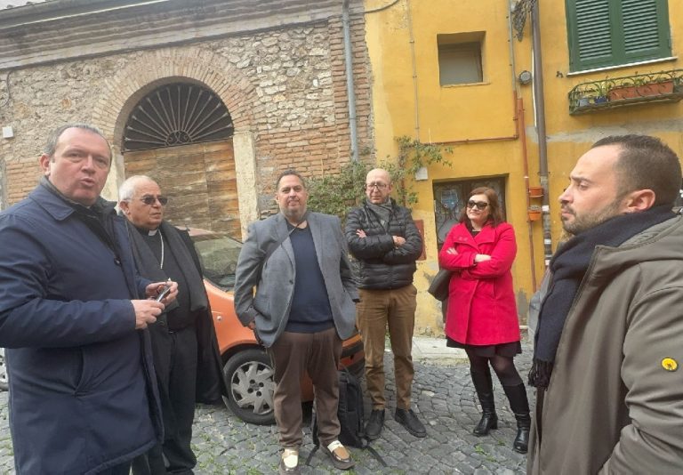 Al via i lavori della Stazione di Posta, sopralluogo della Diocesi di Sabina-Poggio Mirteto e Comune di Monterotondo