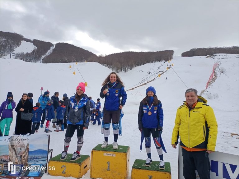 Lucrezia Sticca dello Sci Club Terminillo superstella a Campo Felice