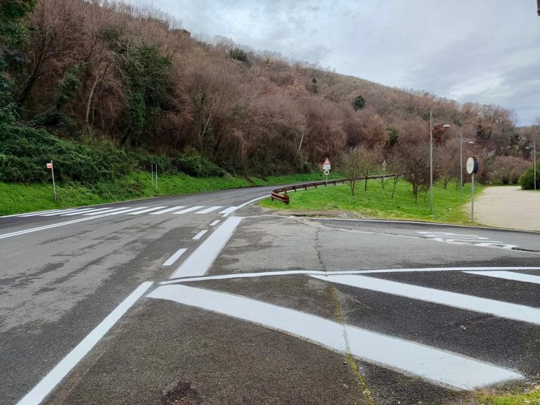 Completato il rifacimento della segnaletica orizzontale sulla SP41D – LE FOTO