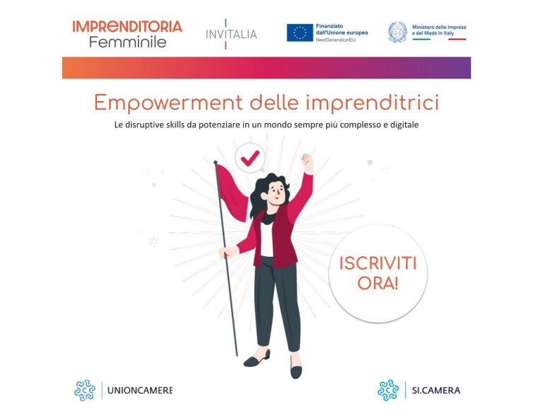 Empowerment delle imprenditrici, le disruptive skills da potenziare: parte il corso gratuito