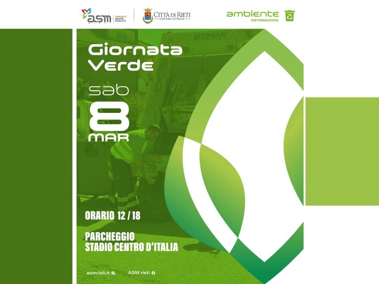 Giornata Verde ASM, sabato 8 marzo appuntamento davanti lo Stadio Centro d’Italia